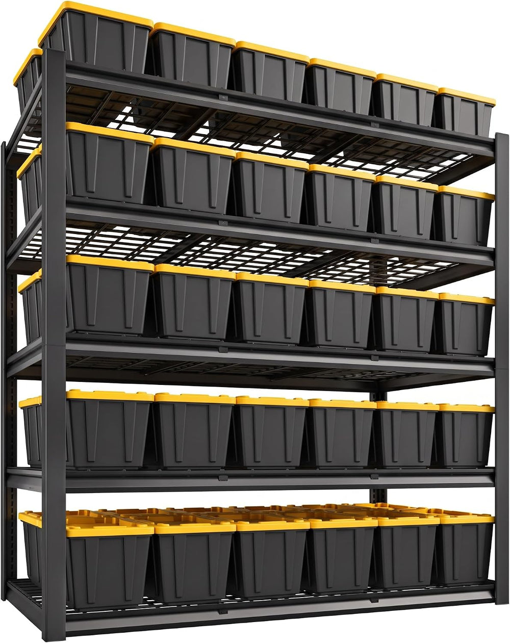REIBII 60.1" W Heavy Duty Garage Shelving,3050LBS Metal Shelving for Shop
