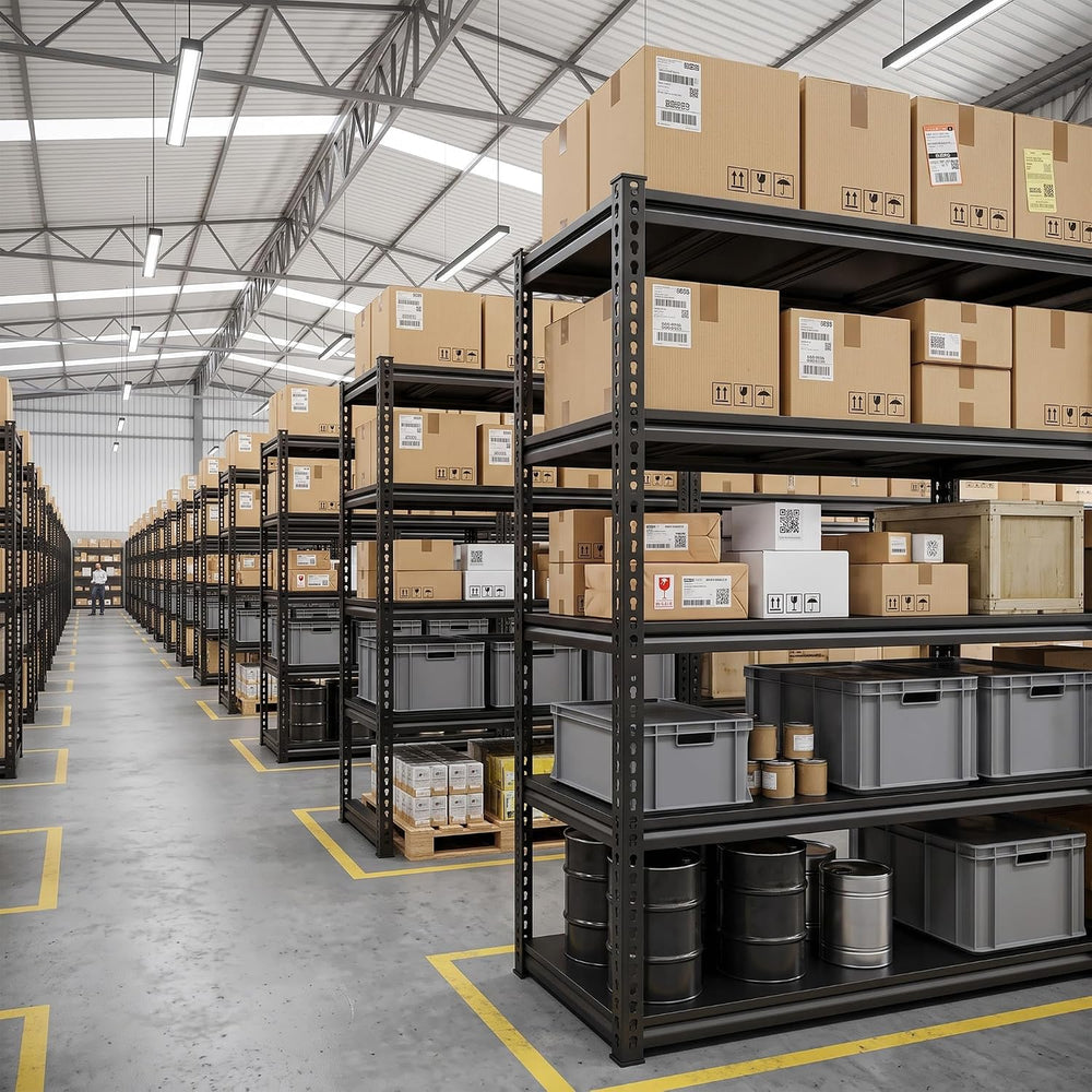 REIBII 72"H Garage Shelving Load 2500Lbs for Homeowners and Commercial Use