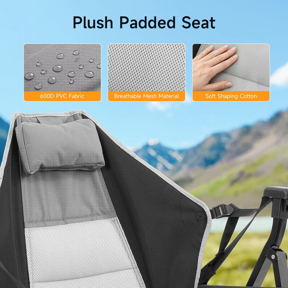 Hammock Camping Chair Set of 2 with Adjustable Backrest