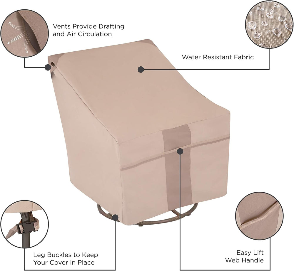Modern Leisure Monterey Patio Lounge/Swivel Chair Cover - Weather-Resistant F...
