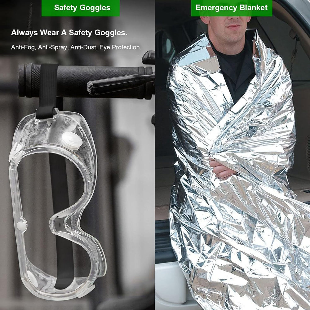 HolaKit 55-Piece Car Emergency Kit with Jumper Cables and First Aid