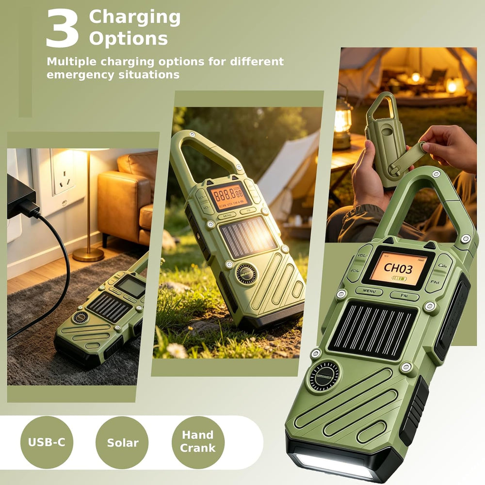 Walkie Talkies Long Range for Adults, Emergency Heavy Duty 2 Way Radio with F...
