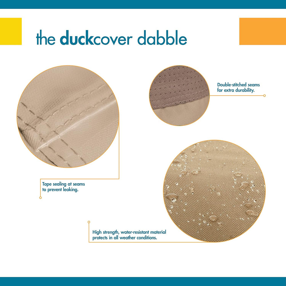DUCKCOVERS Elegant Water-Resistant 104 Inch Patio Sofa Cover, Patio Furniture...