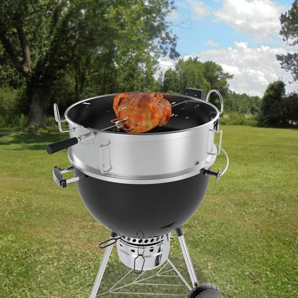 onlyfire Stainless Steel Multi-purpose Rotisserie and Pizza Combo Kit | For W...