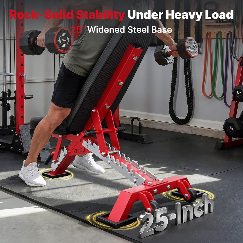 YOLEO Commercial Weight Bench, 2315LB ASTM Certified