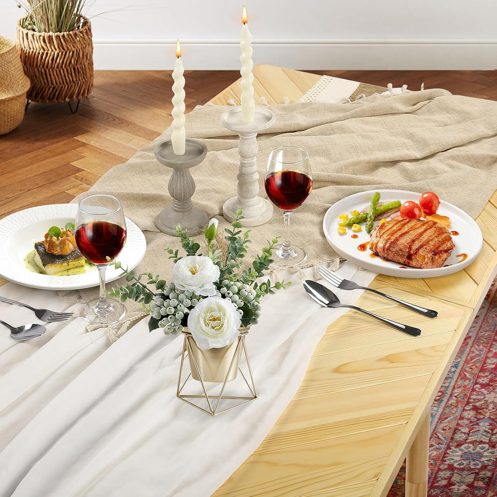 Folding Picnic Table with Table Runner, Portable Boho Low Picnic Table for In...