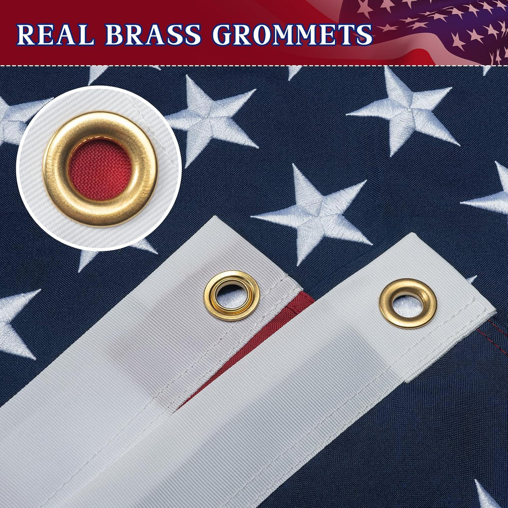 GYaozii 4x6Ft American Flags for Outside, Heavy Duty Spun US Flag TearProof
