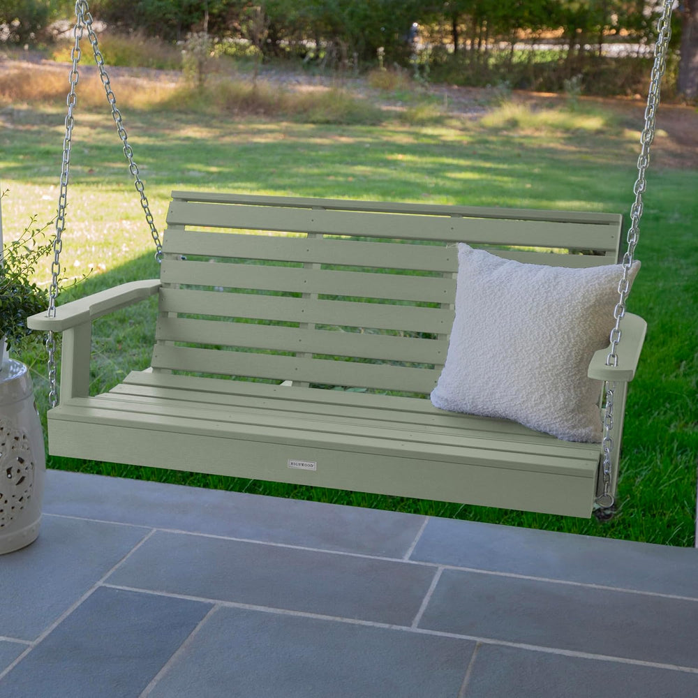 Highwood Weatherly Porch Swing, 4 Feet, Eucalyptus