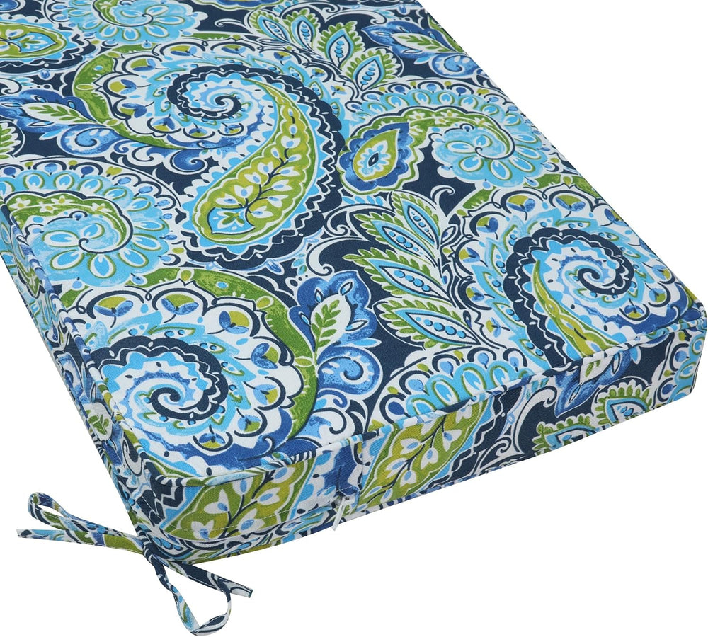 Magpie Fabrics Outdoor Bench Cushion 48 x 18 Inch, Waterproof Fade Resistant ...