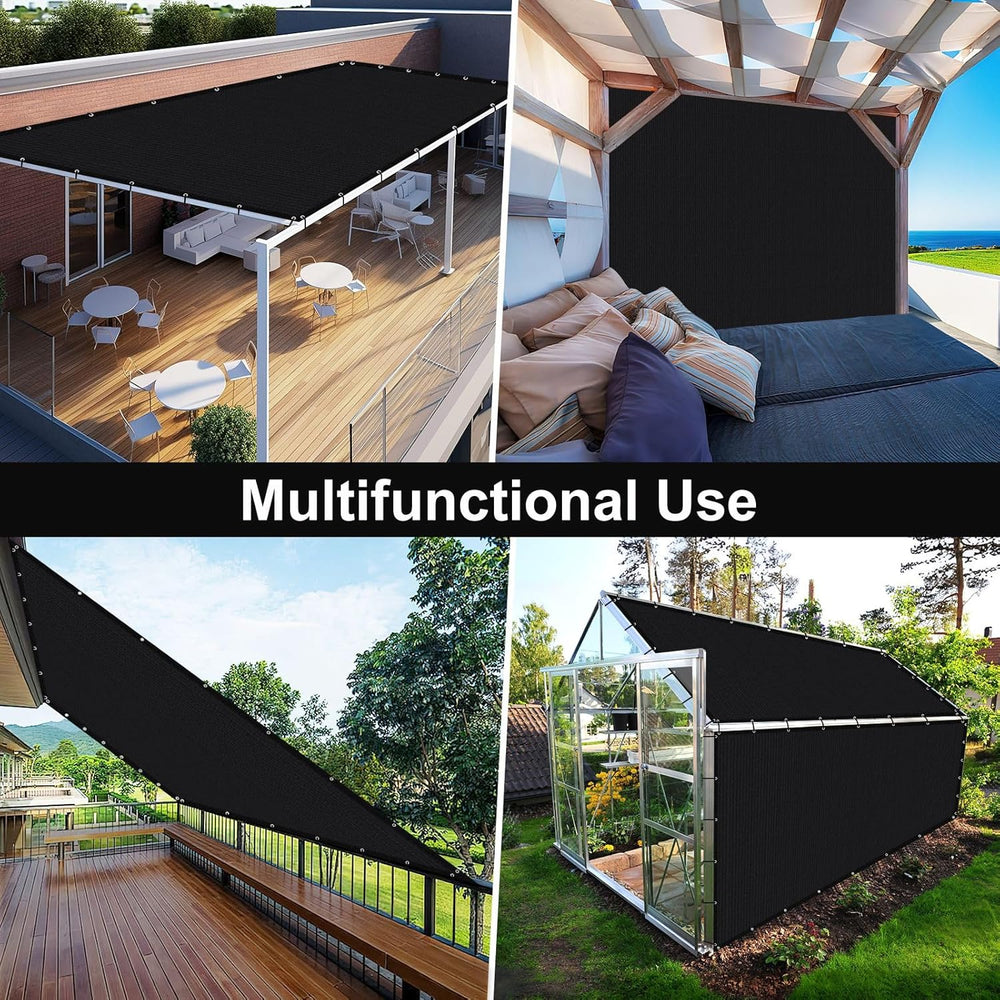 Artpuch 90% Sun Shade Cloth, 6 x 6 FT Pergola Shade Cover Canopy with Grommet...