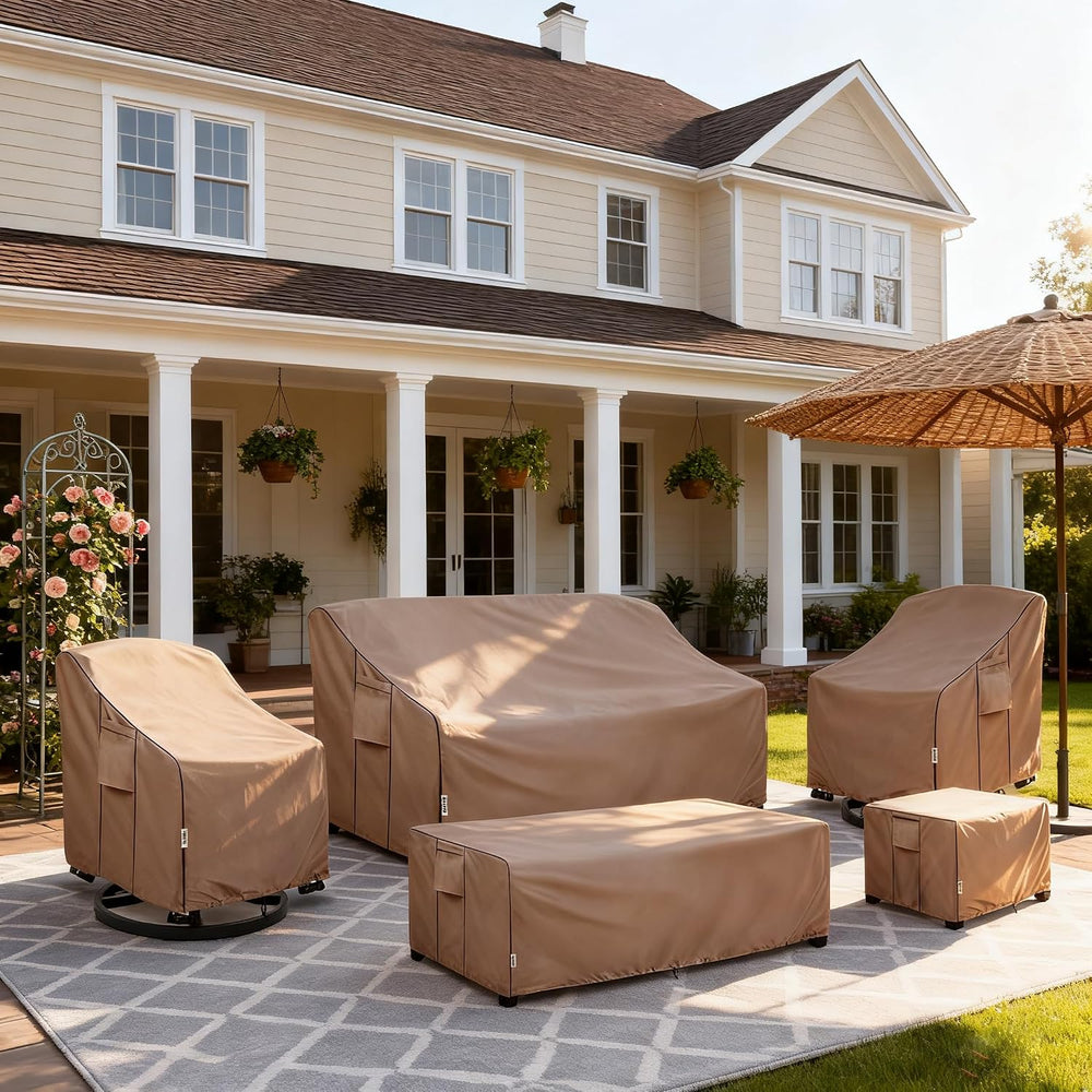 Patio Chair Covers for Outdoor Furniture Waterproof 4 Pack, Heavy Duty Waterp...