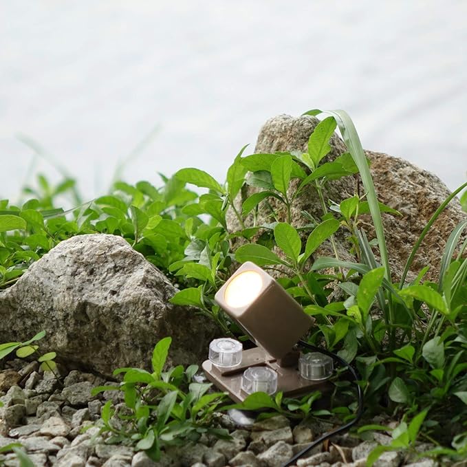 AquaHEX 60X Solar Underwater Submersible Spotlight, Pond Pool Fountain Water ...