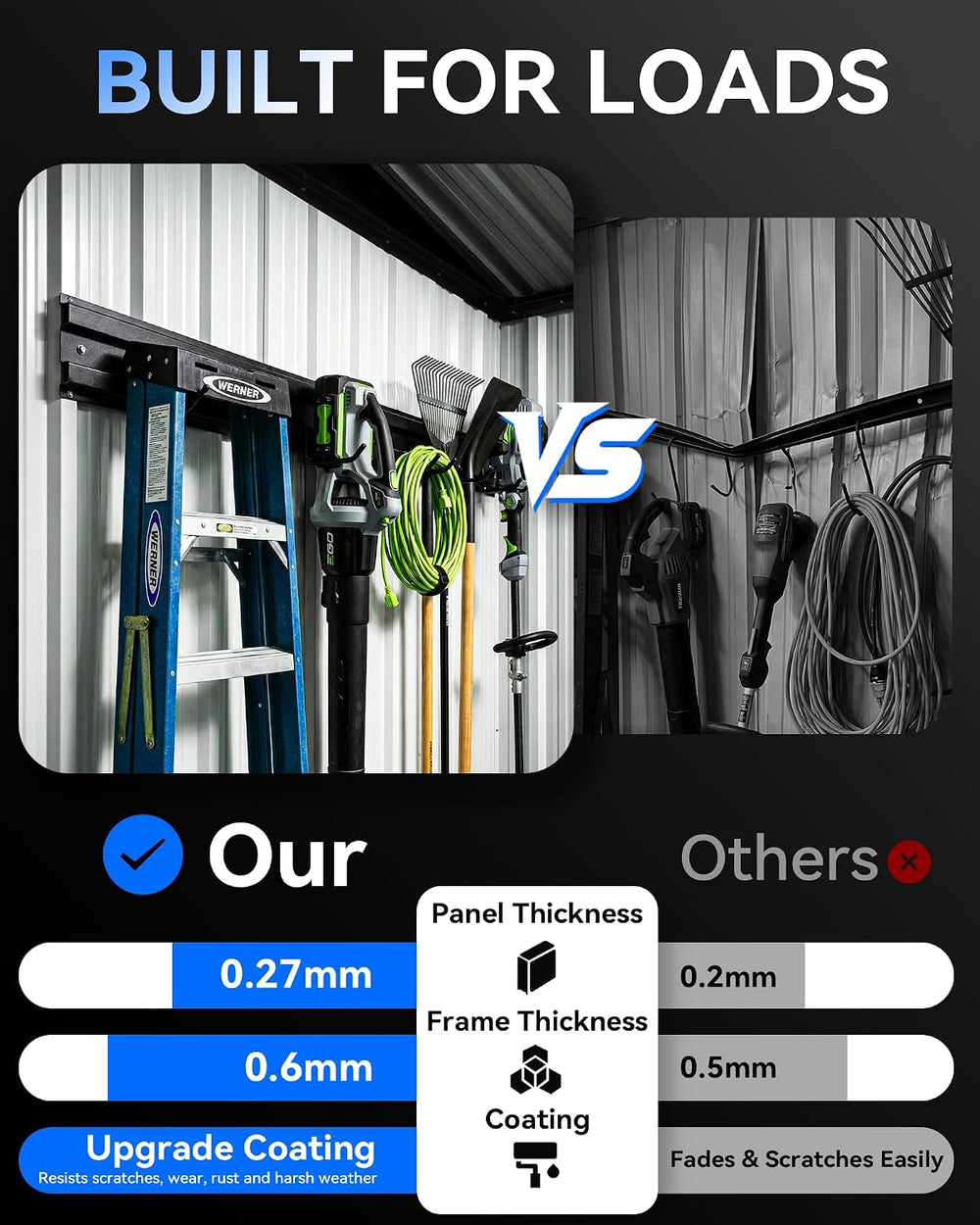 6x4FT Metal Outdoor Storage Shed with Lockable Sliding Door