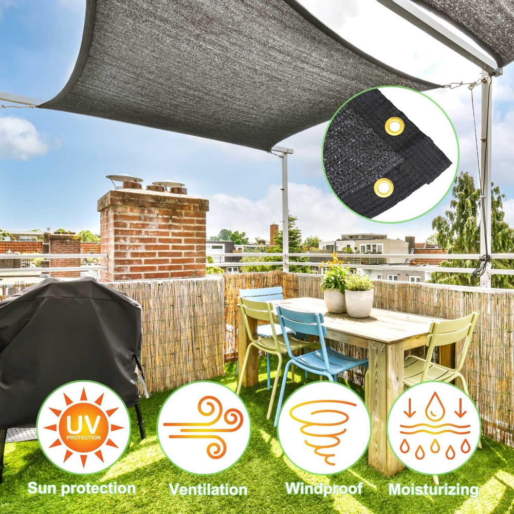 Mklsit 40% Shade Cloth for Garden, 20x20 FT Breathable Sun Shade Mesh Tarp