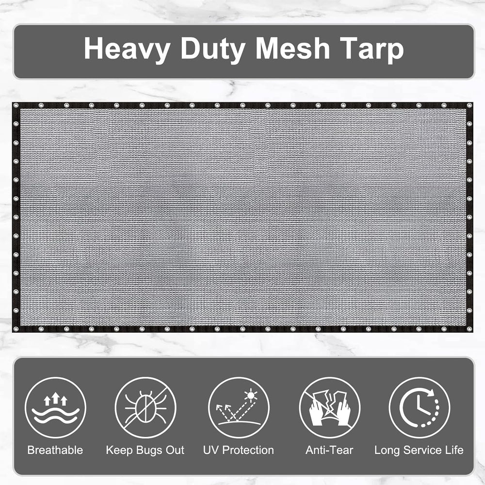 LOVE STORY 20x30FT Shade Cloth for Plant, Knitted Mesh Tarp for Garden