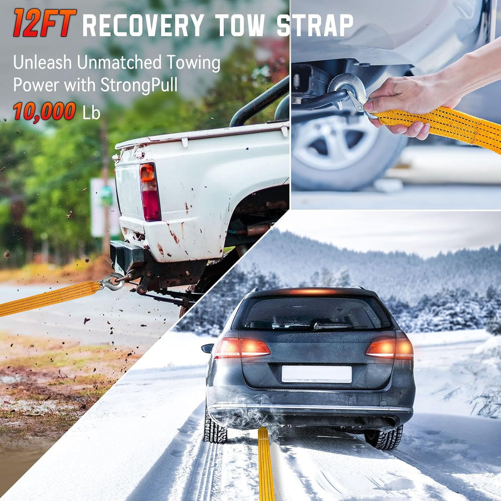 Roadside Emergency car kit for Vehicles, Car First Aid Emergency kit with Por...