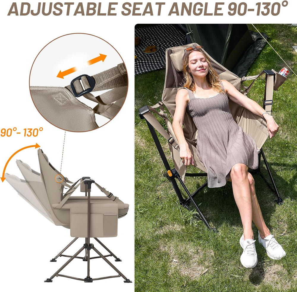 Timber Ridge Hammock Camping Chair, Portable Oversized Swinging Camp Chairs