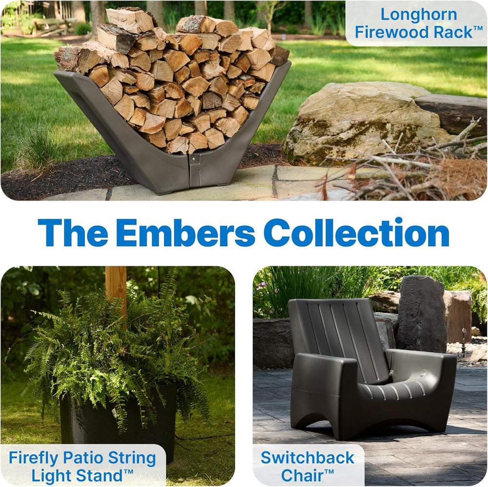 Step2 Switchback Adirondack Chair for Patio, Porch, Pool, Fire Pit, Deck, Dur...