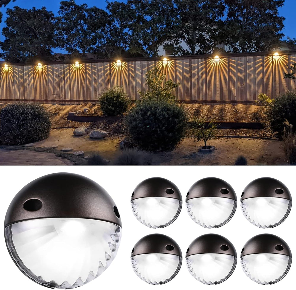 LEONLITE 6-Pack 3000K Unique Rays LED Deck Lights Outdoor Oil Rubbed Bronze |...