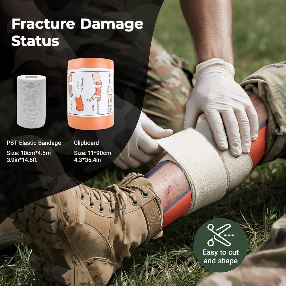 IFAK Trauma Kit with Tourniquet, 6-Inch Israeli Bandage, Splint, First Aid Ki...
