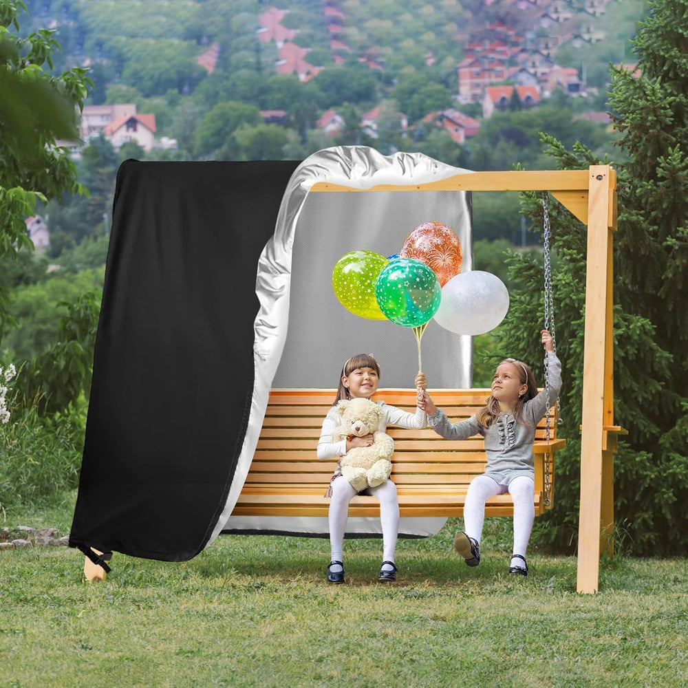 Kasla Outdoor Swing Cover for A Frame Patio Swing, 81"L×57"W×70"H