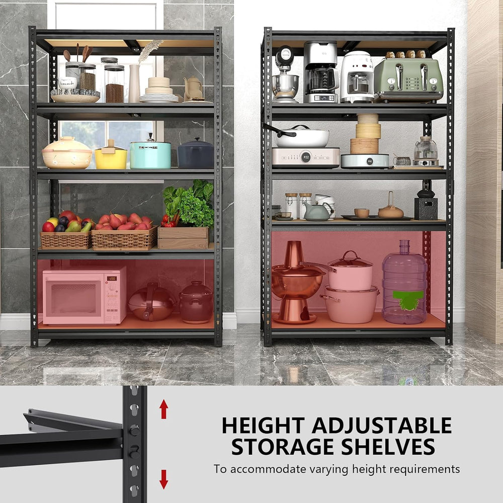 Heavy Duty Garage Shelving,5-Tier Garage Storage Shelves,2400LBS Storage Shel...