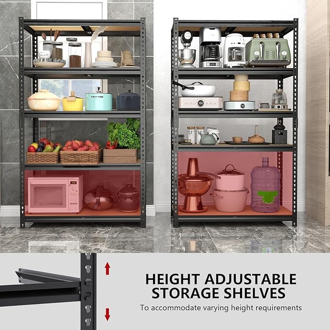 72" H Storage Shelves,Storage Shelves Heavy Duty,2400LBS Metal Shelving ...