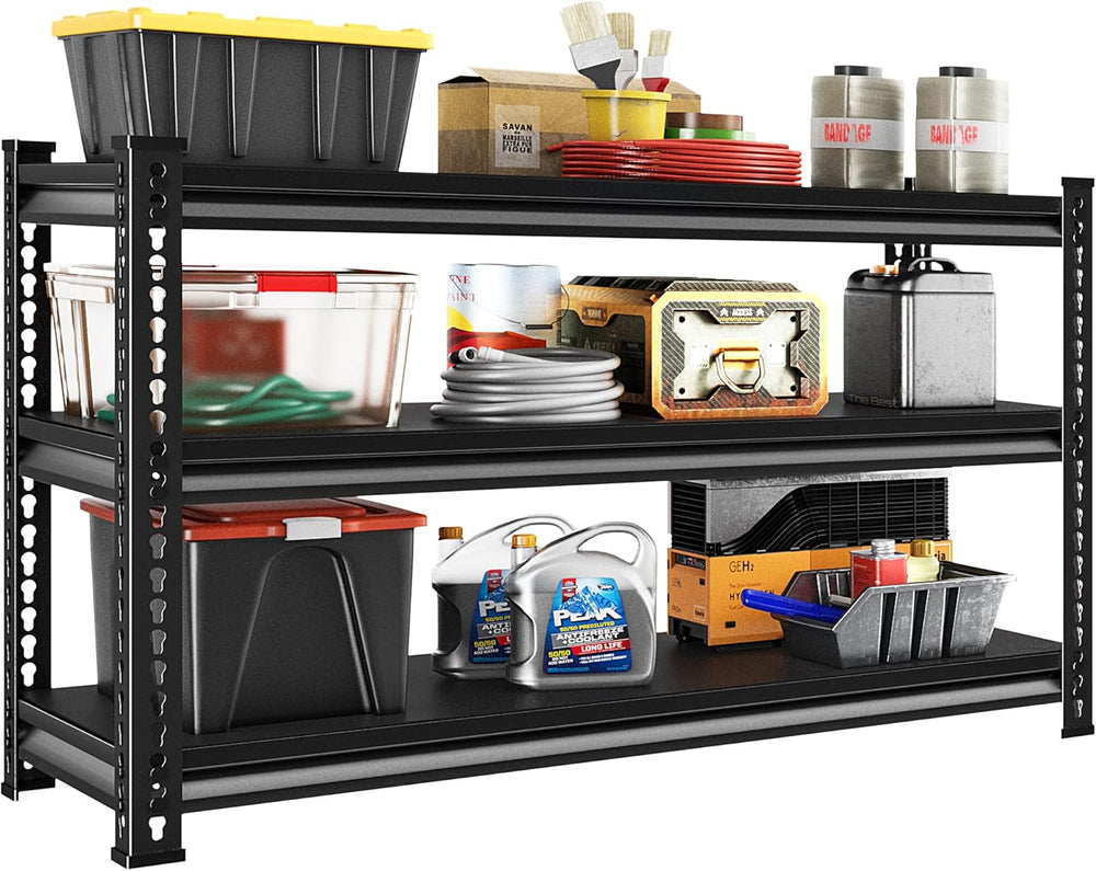 Metal Garage Shelving Heavy Duty,1530LBS Loads Garage Storage Shelves, 48”W 3...