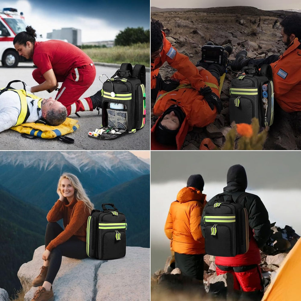 Gatycallaty First Aid Backpack - Medical Evacuation Bag - Red Emergency Lifeg...