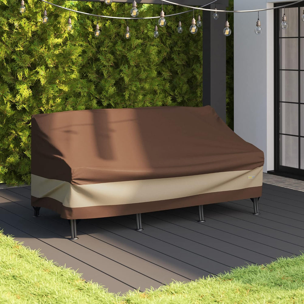 DUCKCOVERS Ultimate Waterproof Patio Sofa Cover, Outdoor Couch Cover with All...