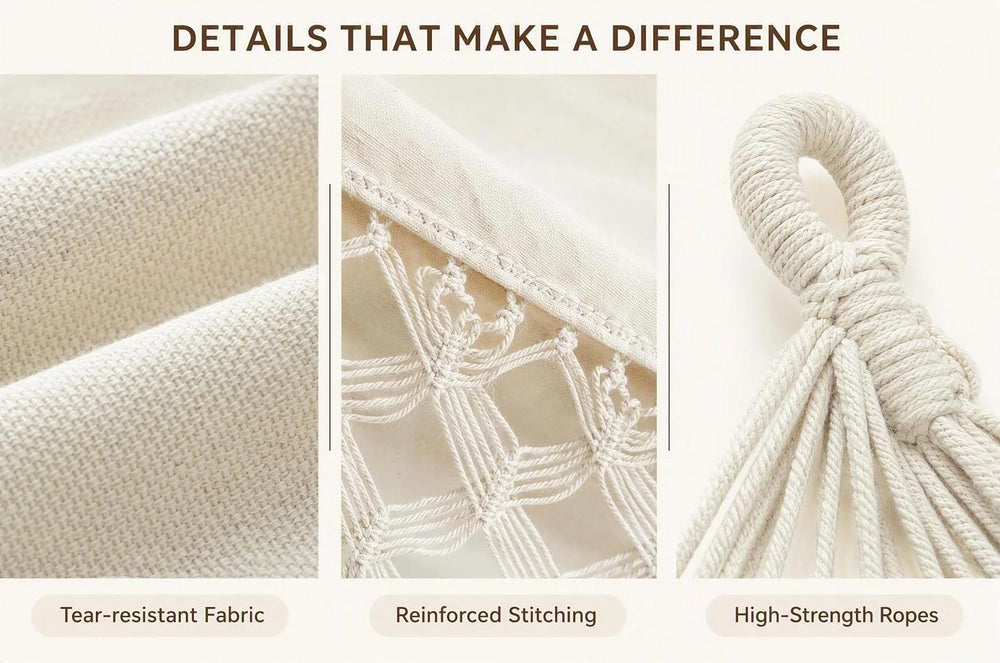 Hammock Brazilian Double Hammocks Soft Comfortable Fabric Cotton Canvas