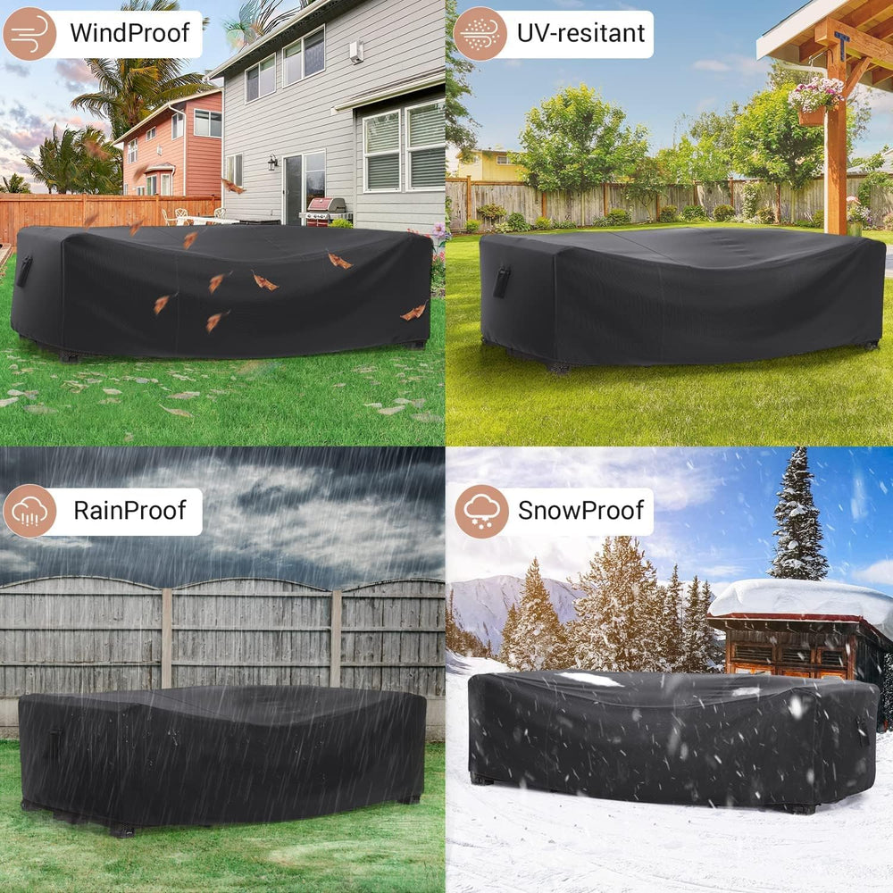 Mrrihand Outdoor Patio Furniture Covers Waterproof 98"Lx78"Wx30&quo...