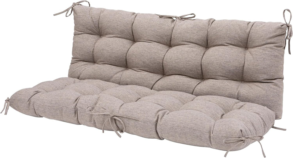 QILLOWAY Outdoor Swing Cushion Waterproof Replacement Cushion for 3 Seater Po...
