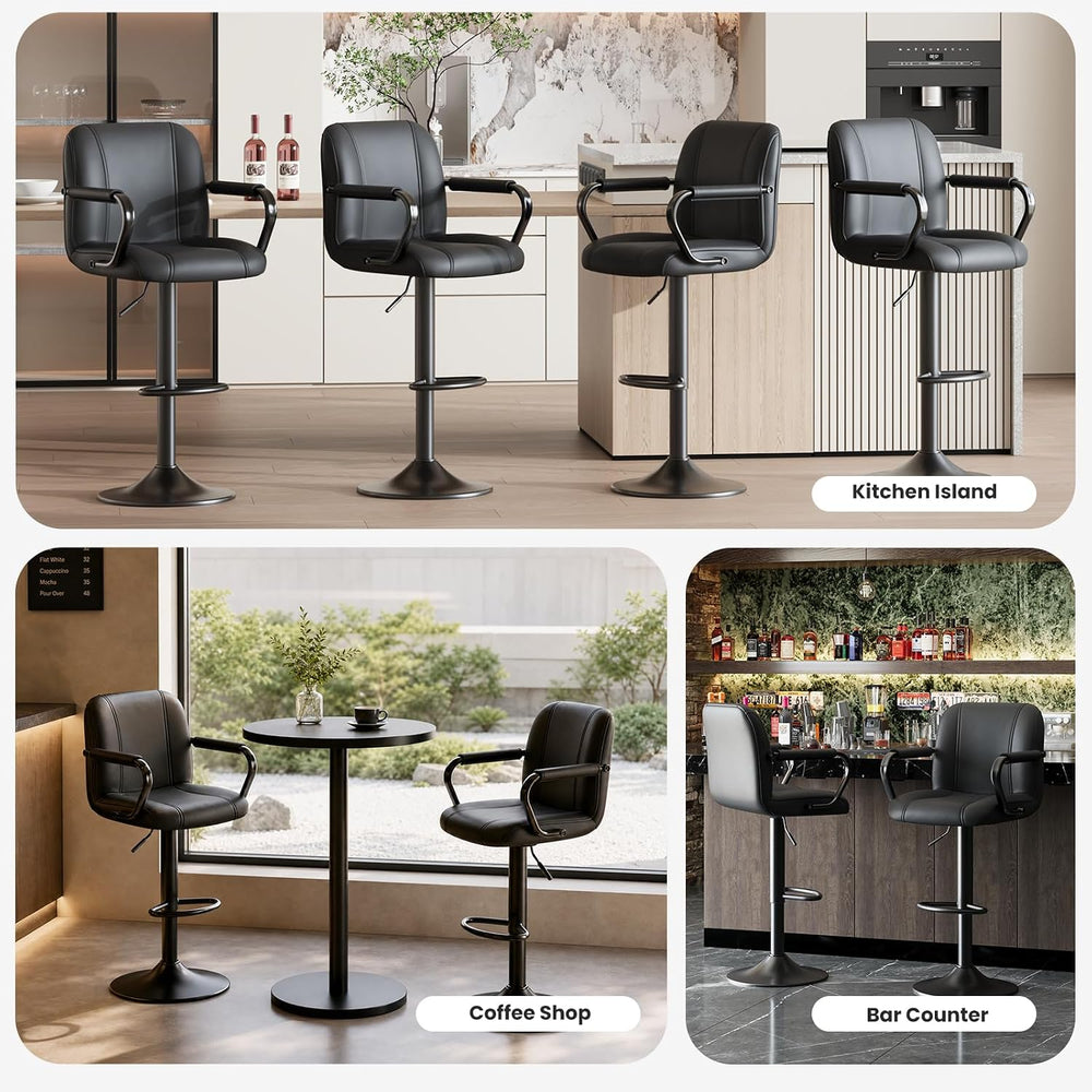 MALOL 6PCS Bar Stools Set,High Chairs for Kitchen Island,Adjustable Sillas de...