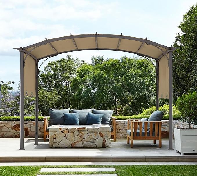 85''x 208'' Universal Doubleton Steel Pergola Replacement Cov...