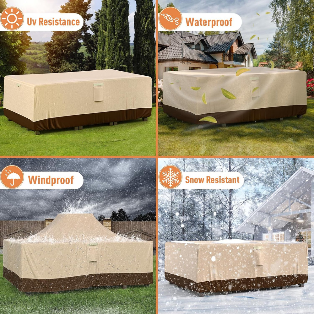Patio Furniture Covers, Outdoor Furniture Cover Waterproof, 98L x 78W in