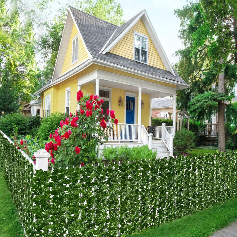 DearHouse Artificial Ivy Privacy Fence, 118x59in Artificial Hedges Fence and ...