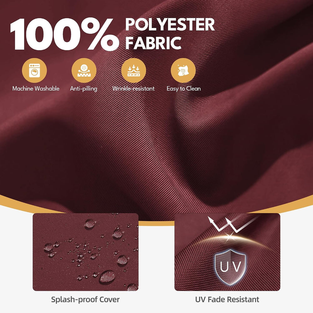 Outdoor Patio Porch Swing Canopy Replacement Cover, 3 Seat Swing Cover UV-Res...