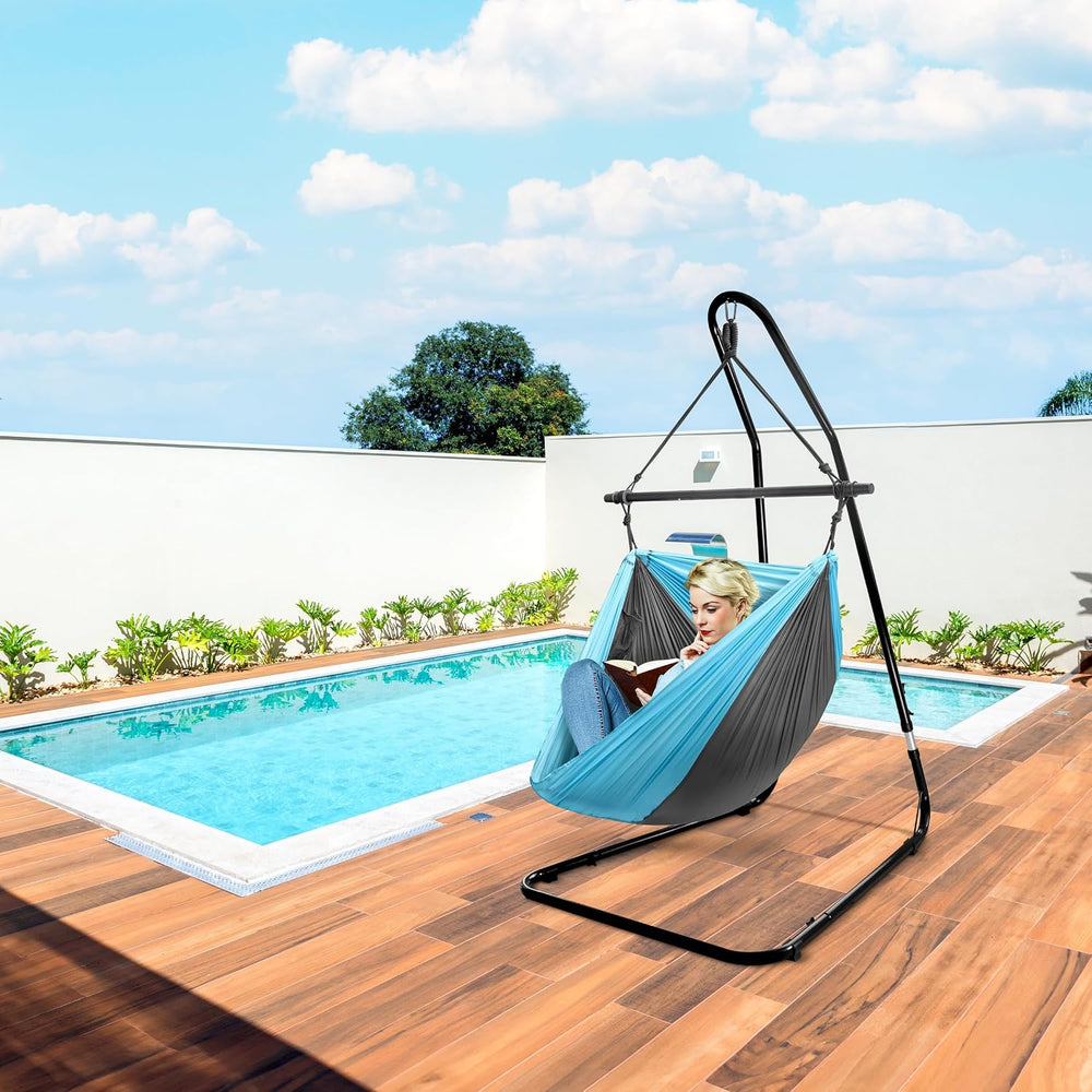 Sorbus Durable Hammock Chair Stand Hanging Chair Stand- Heavy Duty Steel Sens...