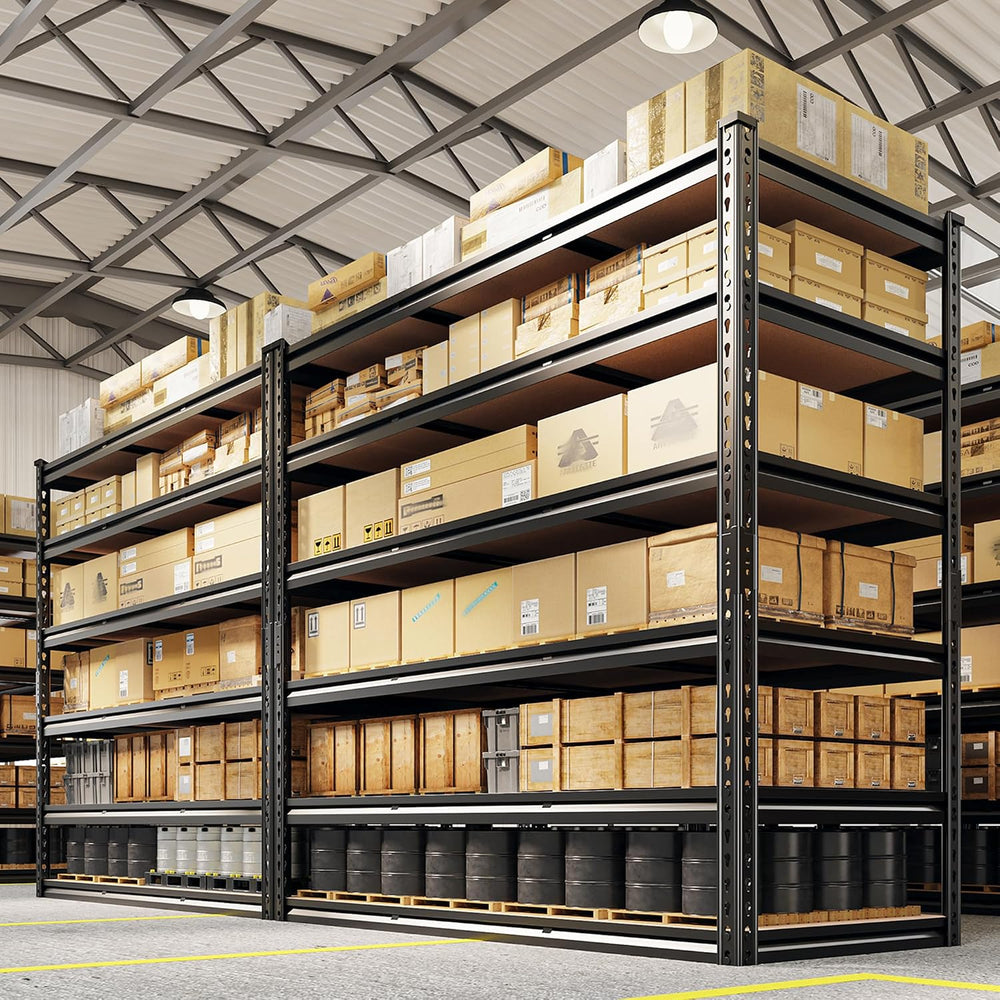 REIBII 6-Tier Garage Shelving, 84" H Storage Shelves Load 3300LB, Adjust...