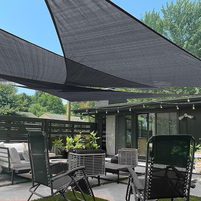 LOVE STORY Custom Size 6'x10'x11.7' Graphite Grey Sun Shade Sail ...