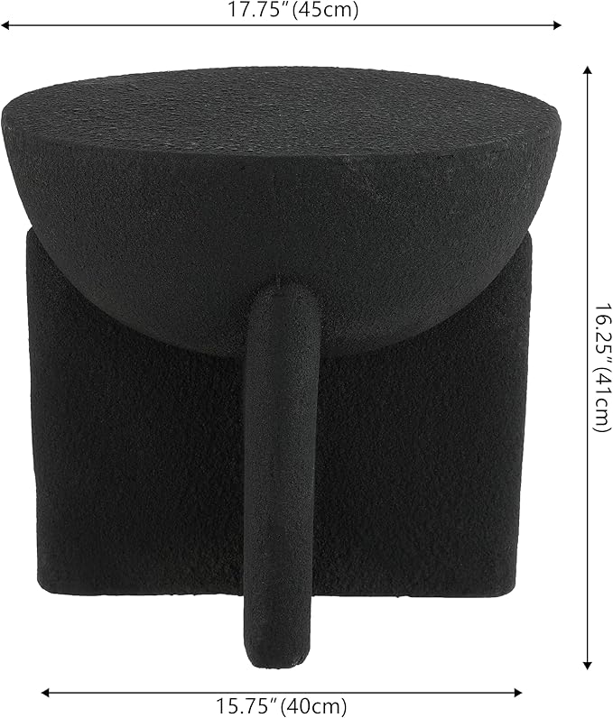 JONATHAN Y TBL1109A Brady 16.25" Minimalist Modern Drum Indoor/Outdoor A...