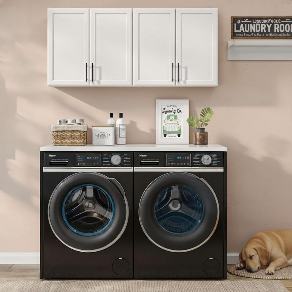 48" W Wall Cabinets for Laundry Room with Adjustable Shelf