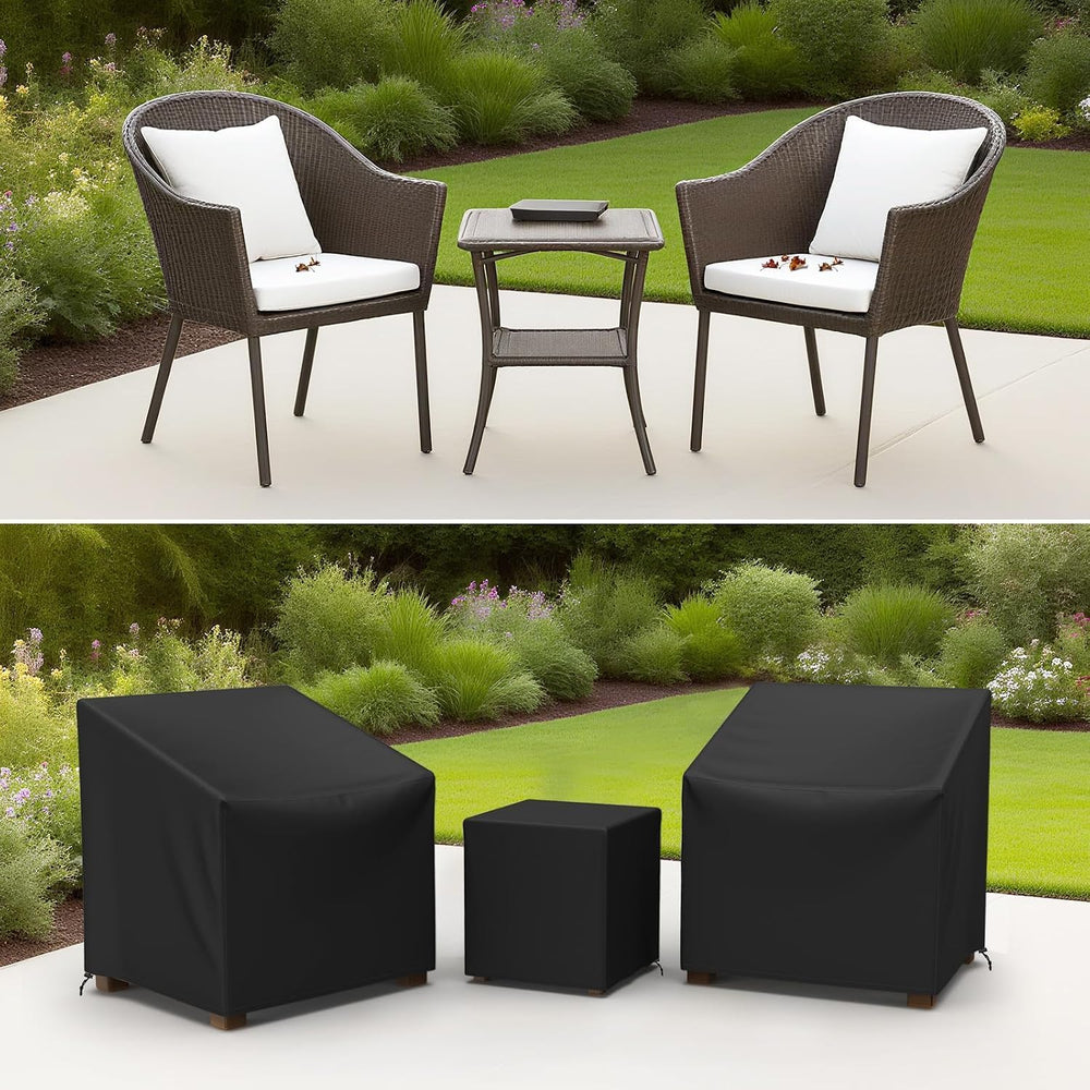 Gasadar Patio Chair Cover - 2 Pack, 32.3"W x 30.3" D x 31.5" H