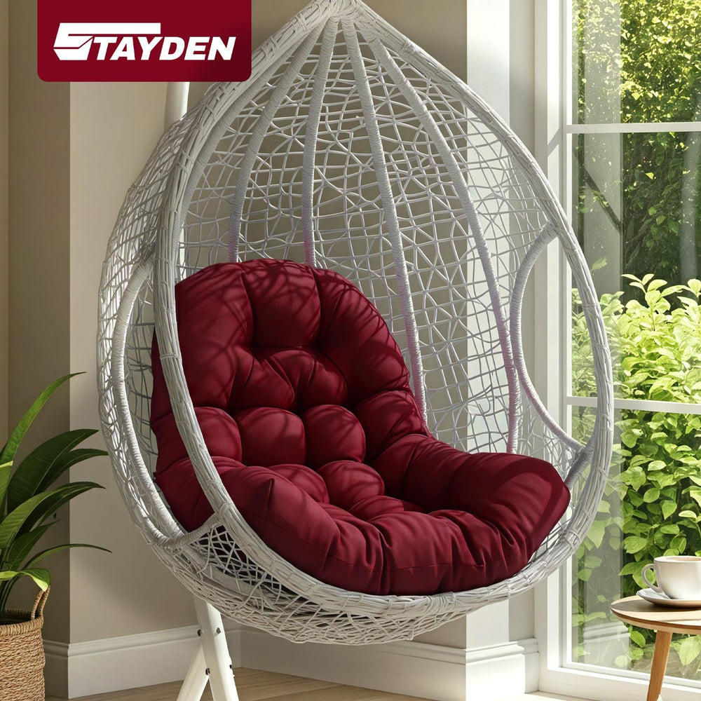 Egg Chair Cushion Replacement Outdoor Hanging Chair Cushion for Patio Furitur...