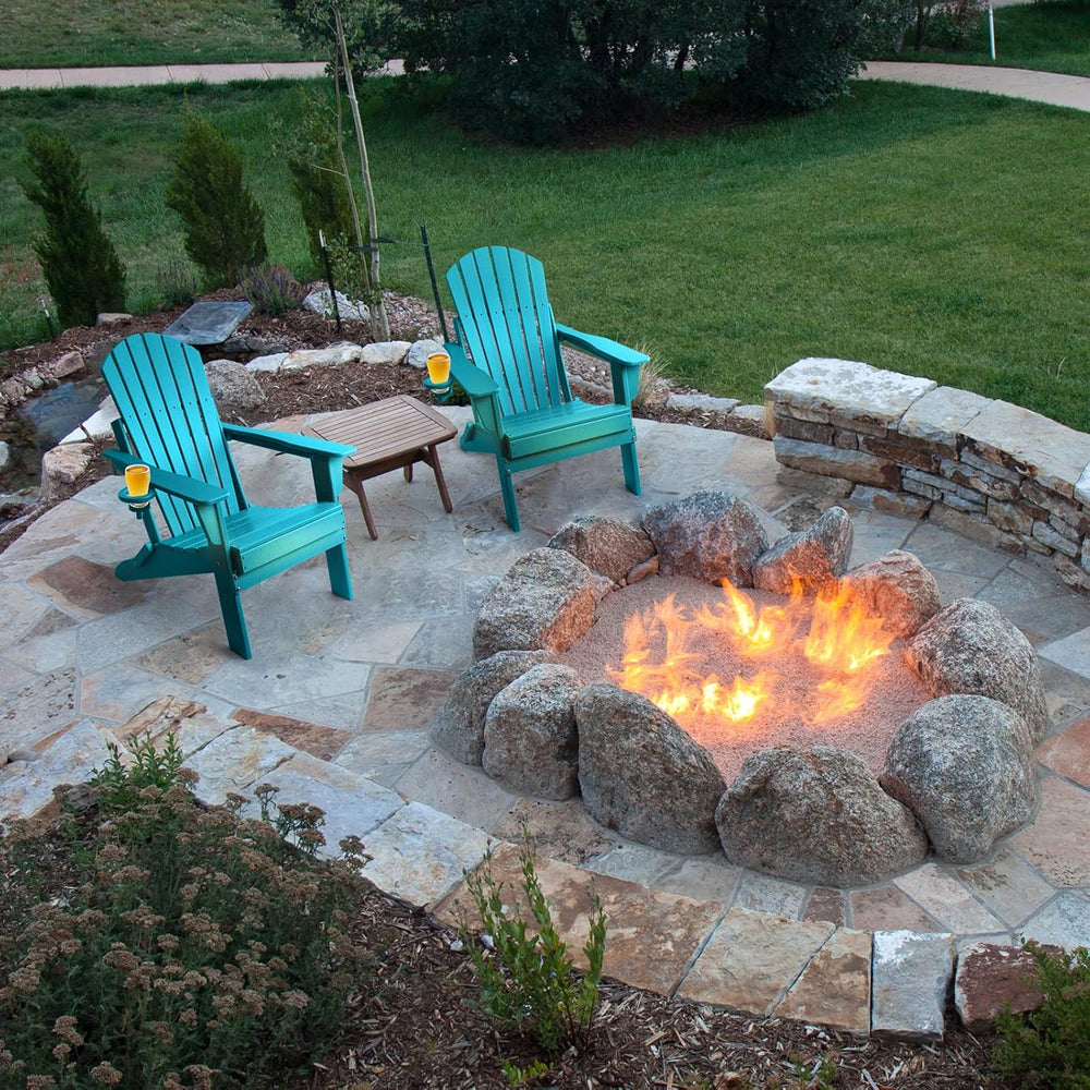 FUNBERRY Oversized Folding Adirondack Chair, Fire Pit Chairs 400LBS