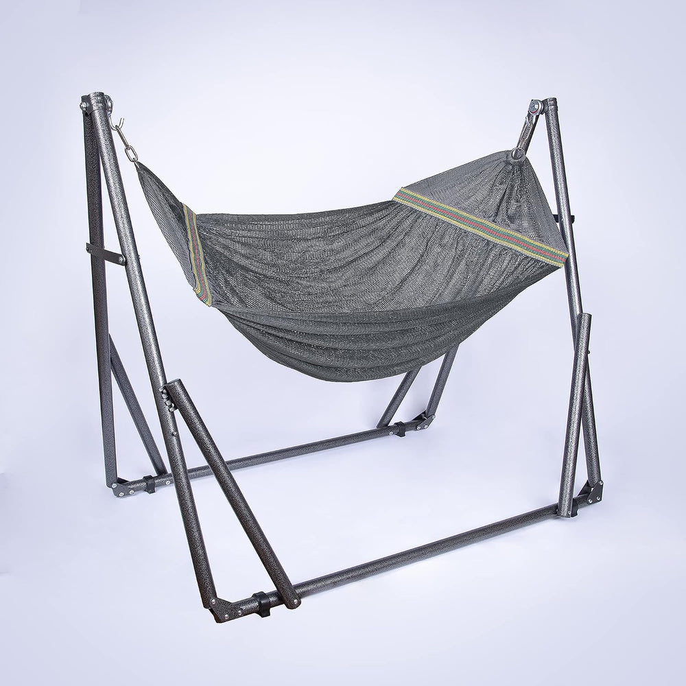 Best Home Fashion 2 in 1 Hammock & Swinging Chair with Collapsible Steel ...