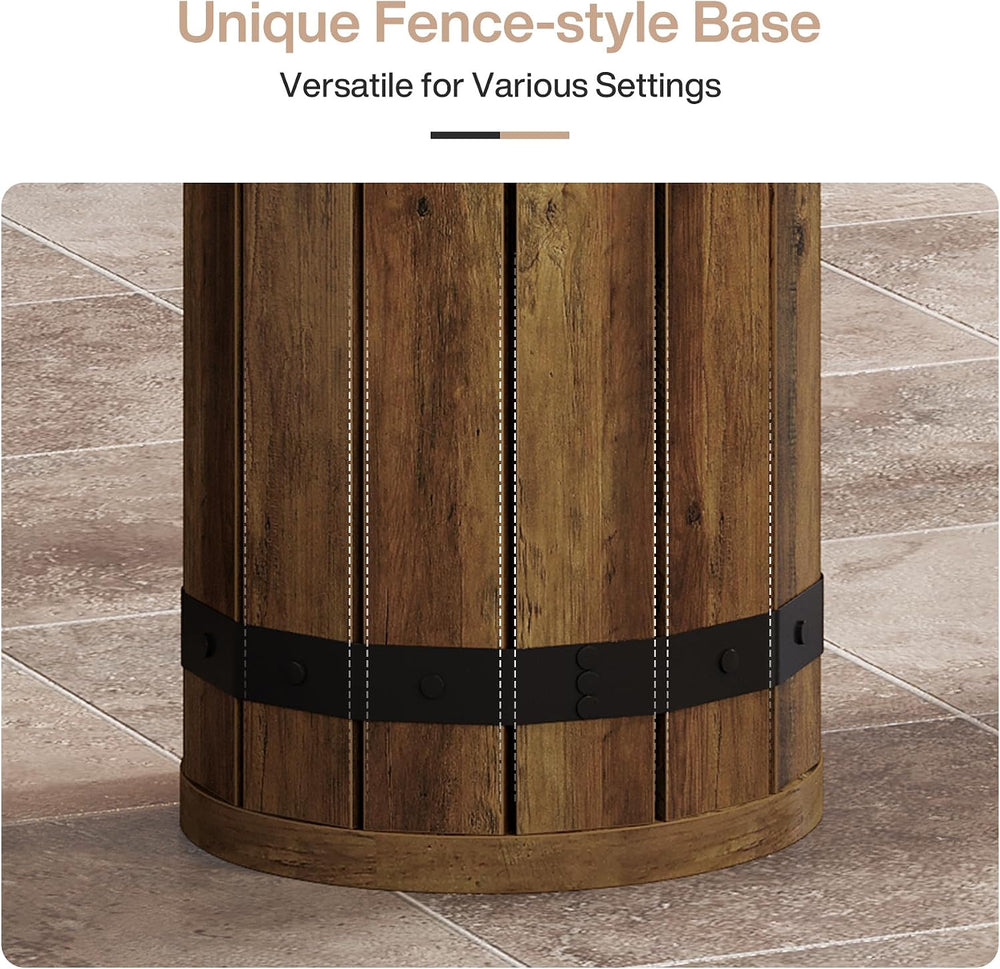 Tribesigns 70.9-Inch Long Bar Table, Farmhouse Counter Height Table
