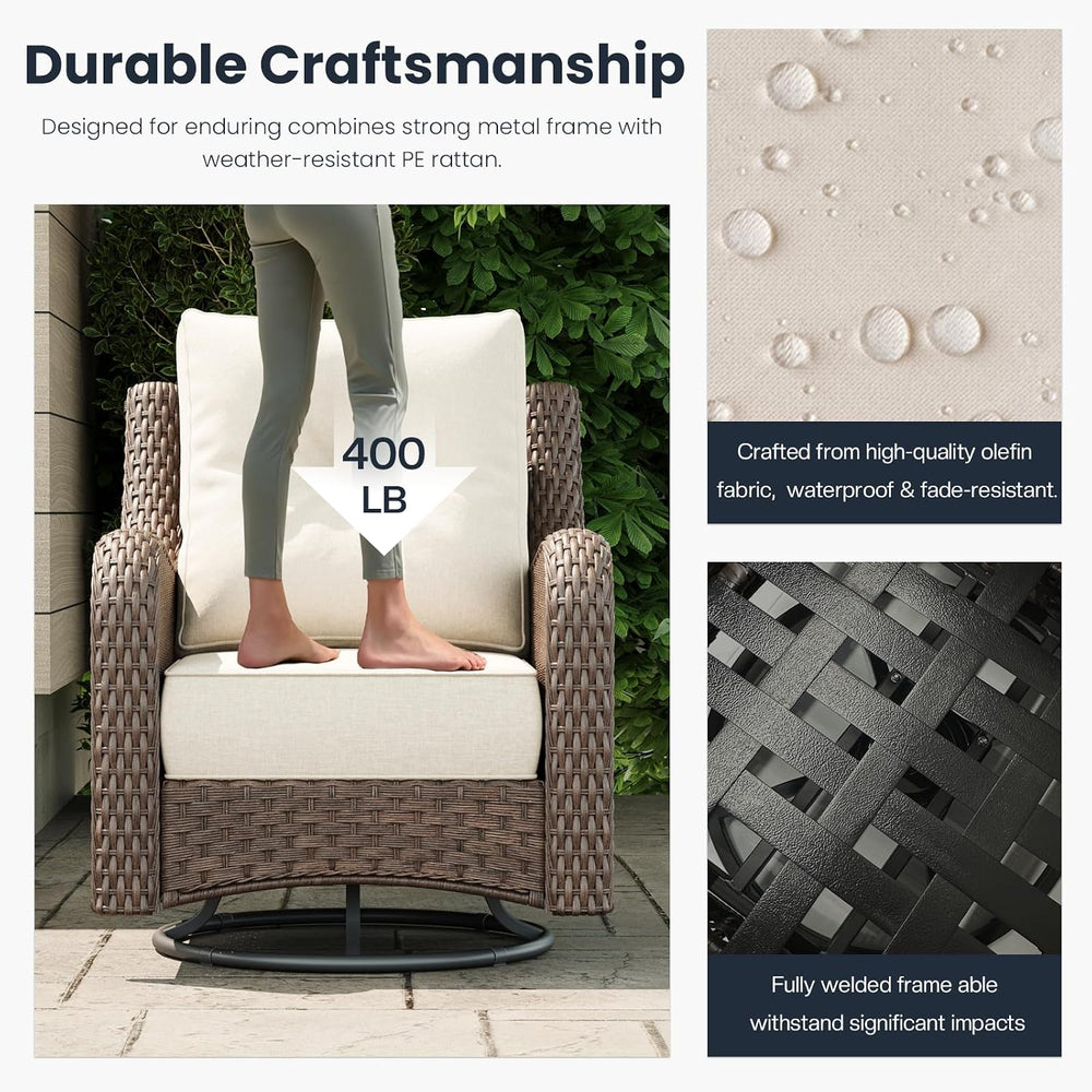 9 Pieces Outdoor Patio Furniture Sets