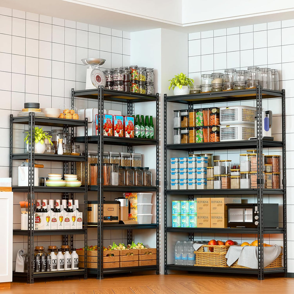 LEVELEVE 5-Tier Storage Shelving Unit, Metal, for Kitchen, Garage, Laundry Ro...